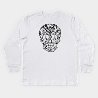 HomeSchoolTattoo Sugarskull Kids Long Sleeve T-Shirt